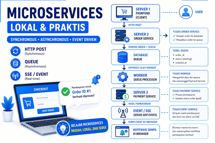 Membangun Mini Microservices E-Commerce dengan Server Localhost